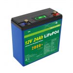 සූර්ය ගැඹුරු චක්රය 24v 48v 24ah Lifepo4 බැටරි ඇසුරුම UPS 12v 24ah බැටරි
