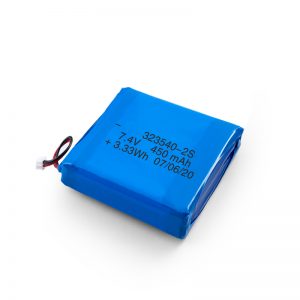 LiPO නැවත ආරෝපණය කළ හැකි බැටරි 323540 3.7V 900mAH / 7.4V 450mAH
