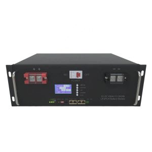 6000 සයිකල් 48V 100Ah 5Kwh RS48 LiFePo4 සූර්ය බැටරිය 5U කැබිනට්