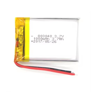 Lipo Battery 803040 3.7V 1000mAh 083040 pcm සහ වයර් සහිත