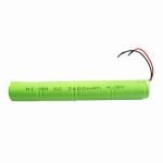 NiMH නැවත ආරෝපණය කළ හැකි බැටරි SC 3600mAH 4.8V